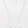 clara sterling silver jewellery set swiss zirconia gift for women & girls